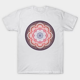 Purple and red mandala T-Shirt